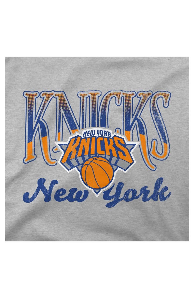 Stadium Essentials Youth Stadium Essentials Heather Gray New York Knicks Sky High Hoodie, Alternate, color, Heather Gray