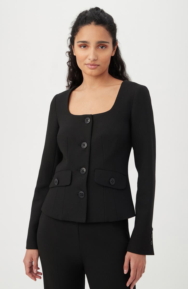 Trina Turk Mott Square Neck Blazer, Alternate, color,