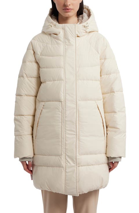 Water Repellent Faux Down Puffer Coat