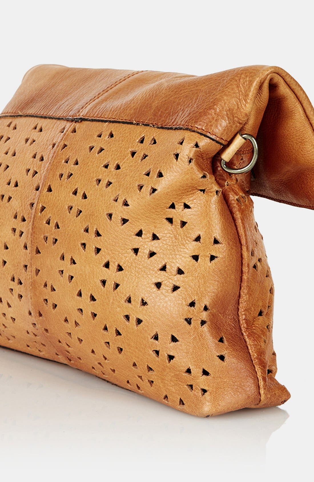 Perforated Leather Crossbody Bag, Alternate, color, TAN