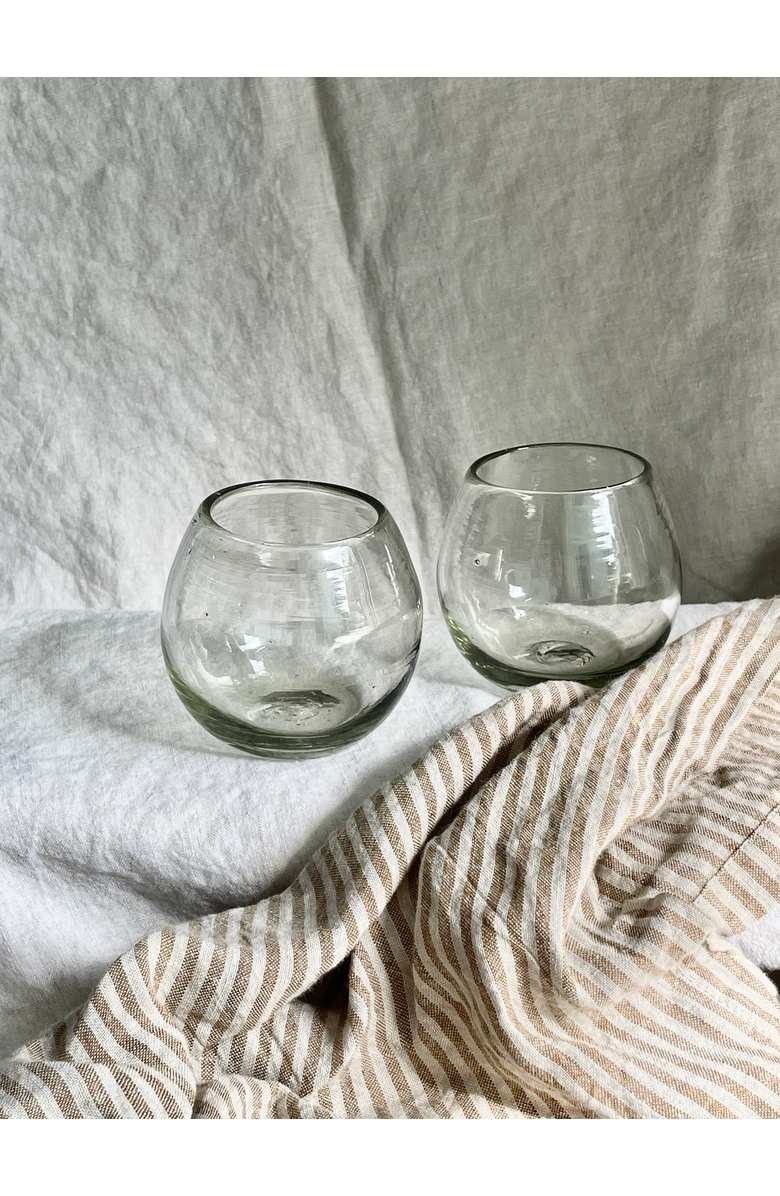 Villa Lua Home Ronde Blown Glass - Set of 2, Alternate, color, Clear