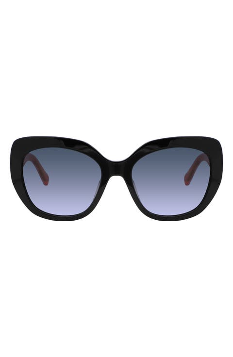 winslet 55mm gradient cat eye sunglasses
