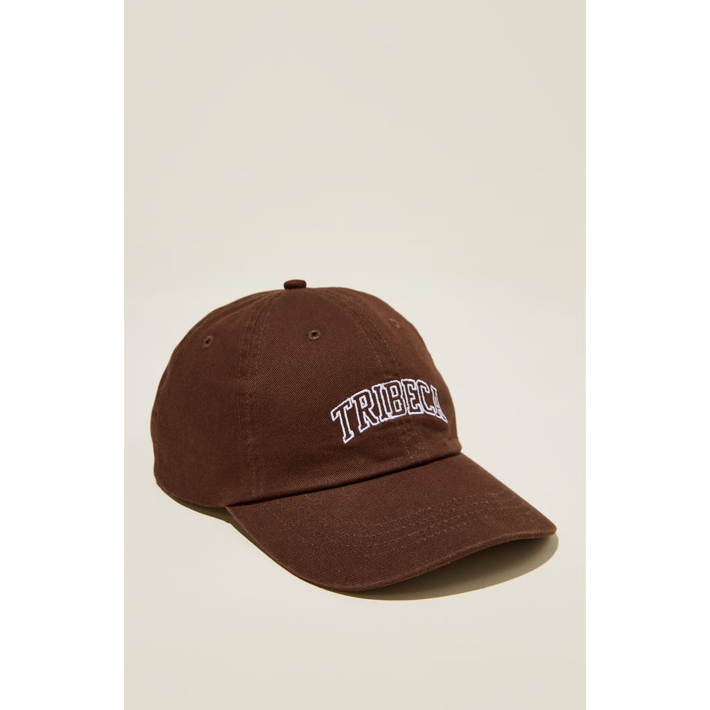 Cotton On Vintage Dad Hat In Washed Chocolatetribeca