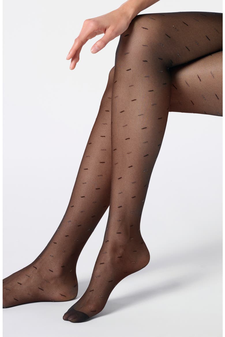 Delightful Sheer Tights, Alternate, color, BLACK