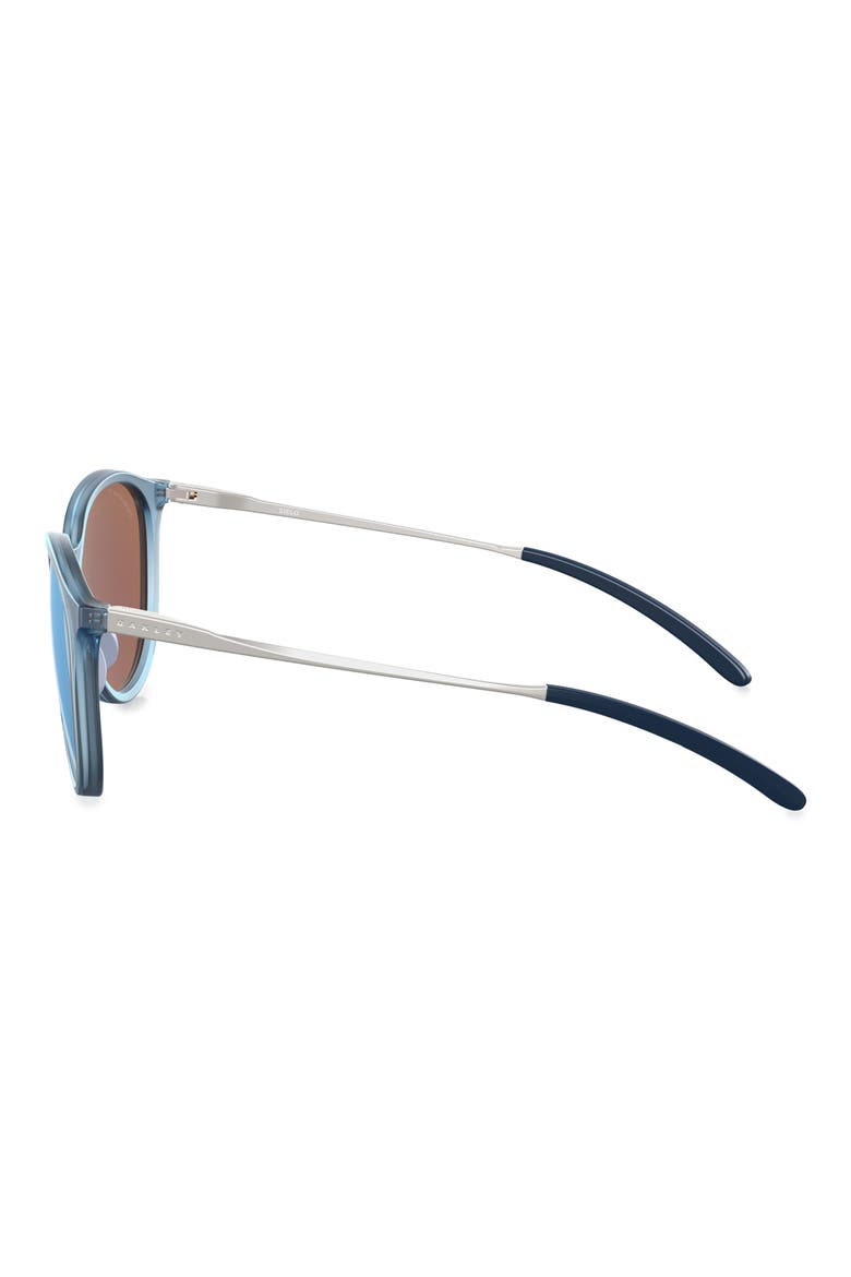 Sielo 57mm Polarized Round Sunglasses, Alternate, color, DARK GREY