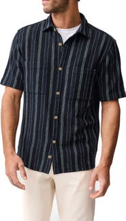 Rodd & Gunn Harley Open Weave Short Sleeve Button-Up Shirt