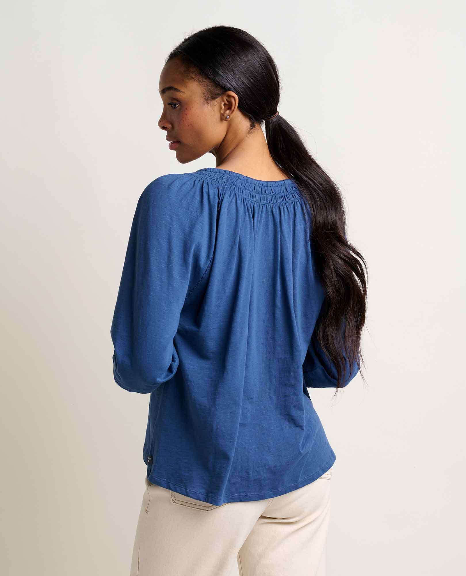 Women's Primo Long Sleeve Peasant Top - image 2