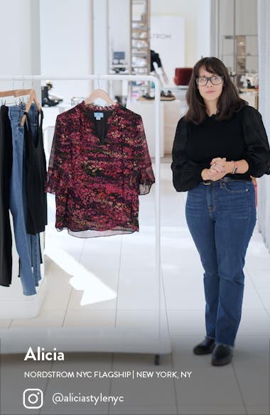 CeCe Ruffle Sleeve Top Nordstrom