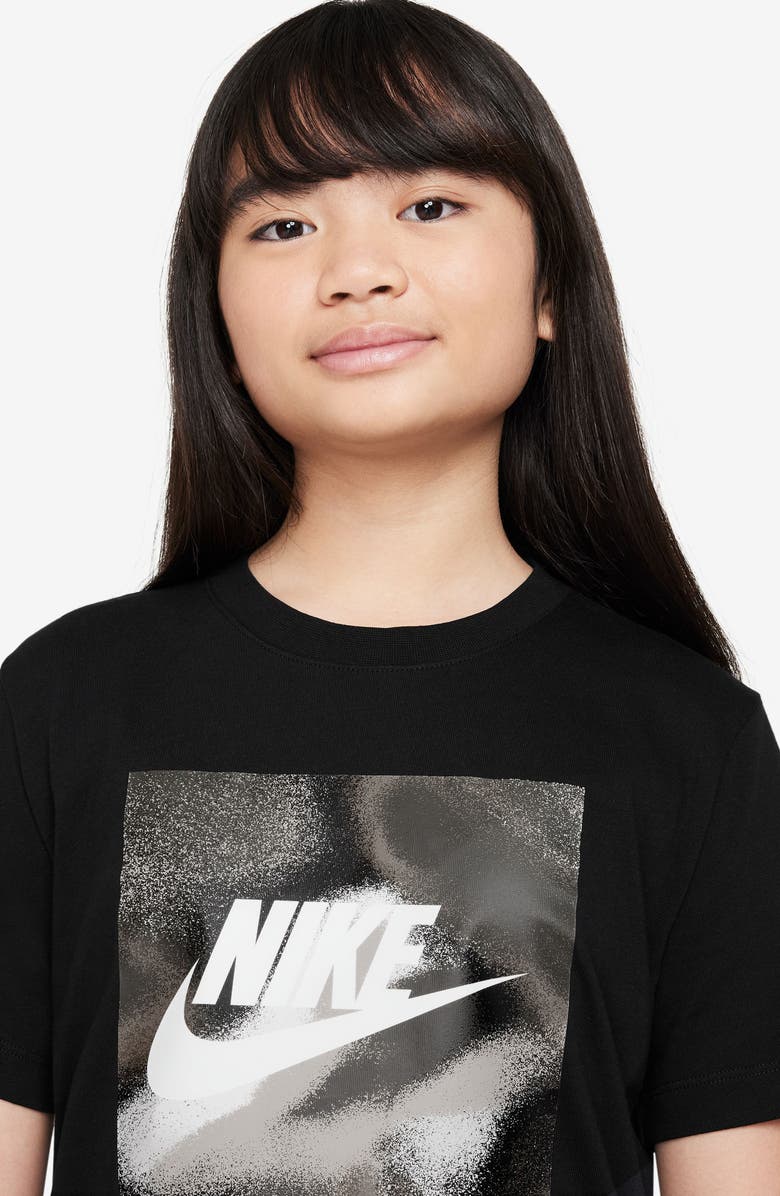 Nike Kids' Club Express Metallic Graphic T-Shirt, Alternate, color, 