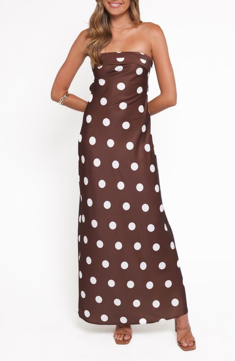 Remmie Cutout Strapless Maxi Dress