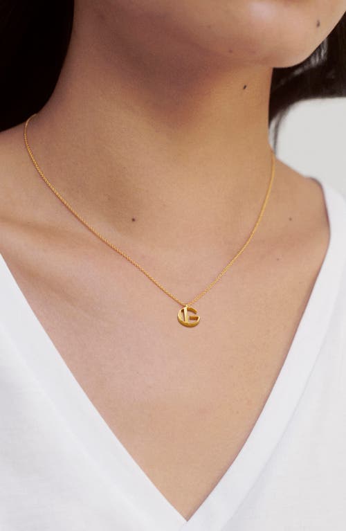 Monica Vinader Initial Pendant Necklace