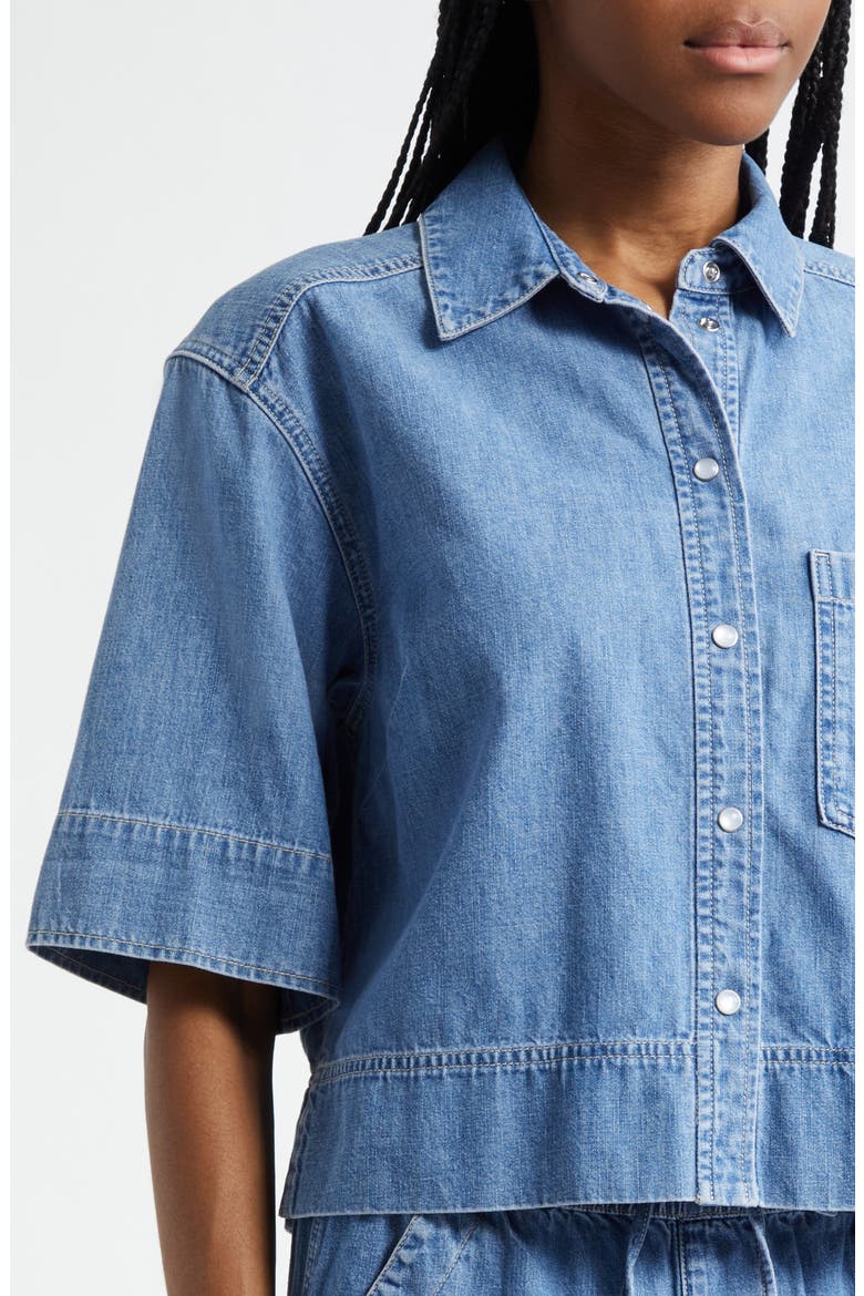 Spruce Denim Shirt, Alternate, color, AMETHYST FROST