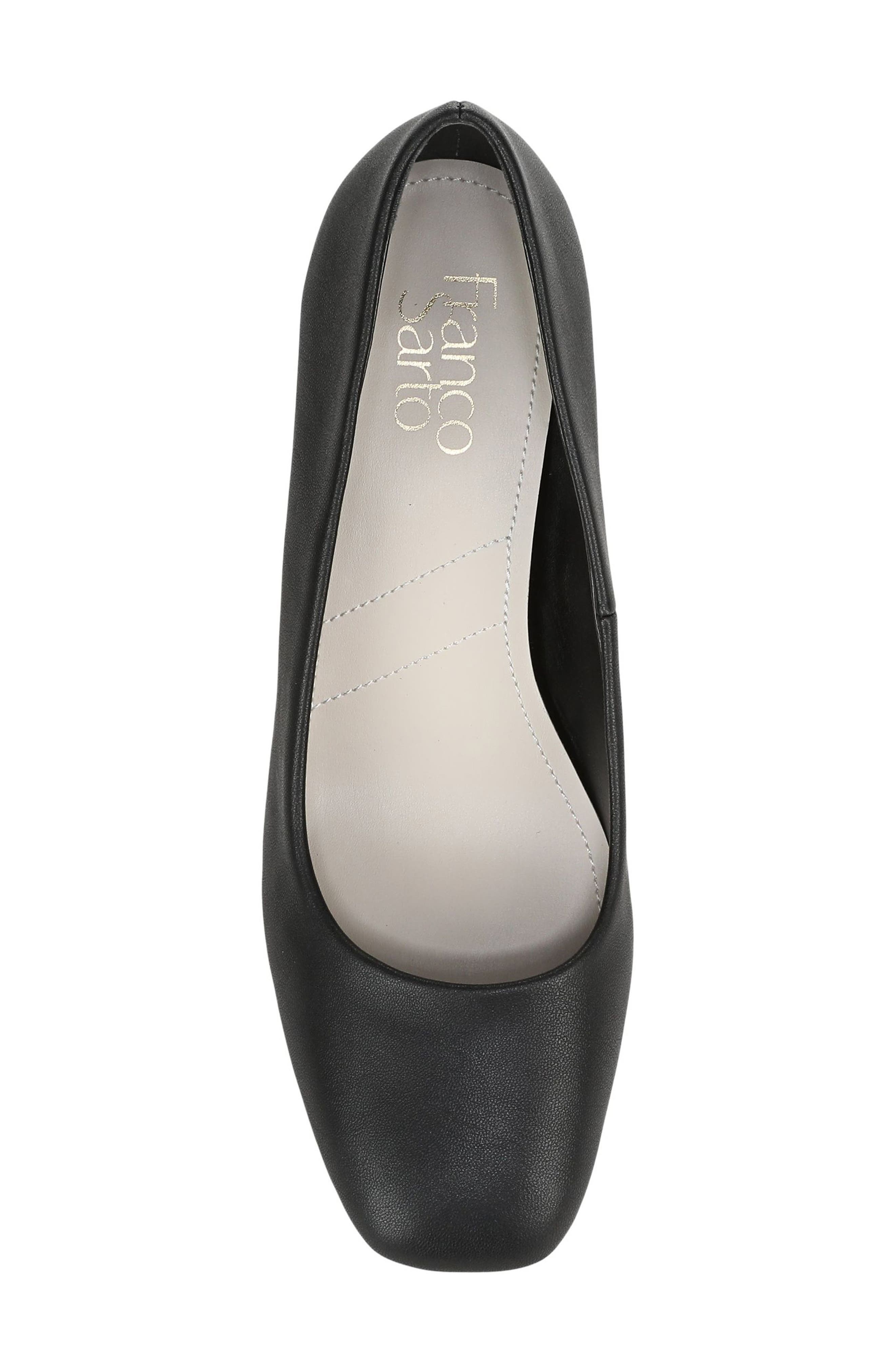 Franco Sarto Linza Square Toe Pump, Alternate, color, Black