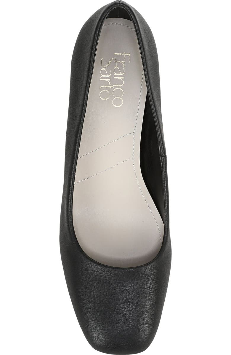 Franco Sarto Linza Square Toe Pump, Alternate, color, Black