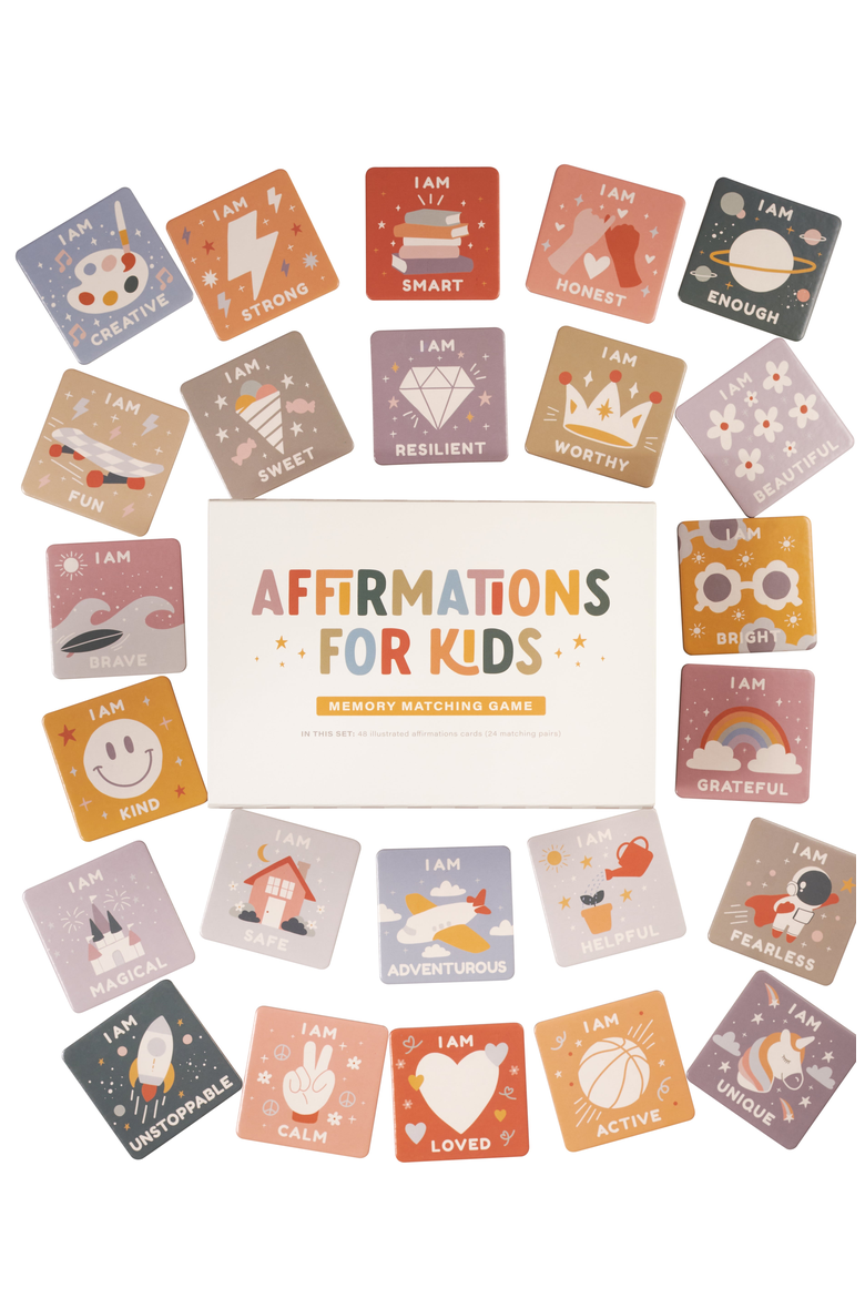 Affirmations Memory Matching Game, Main, color, Multicolor