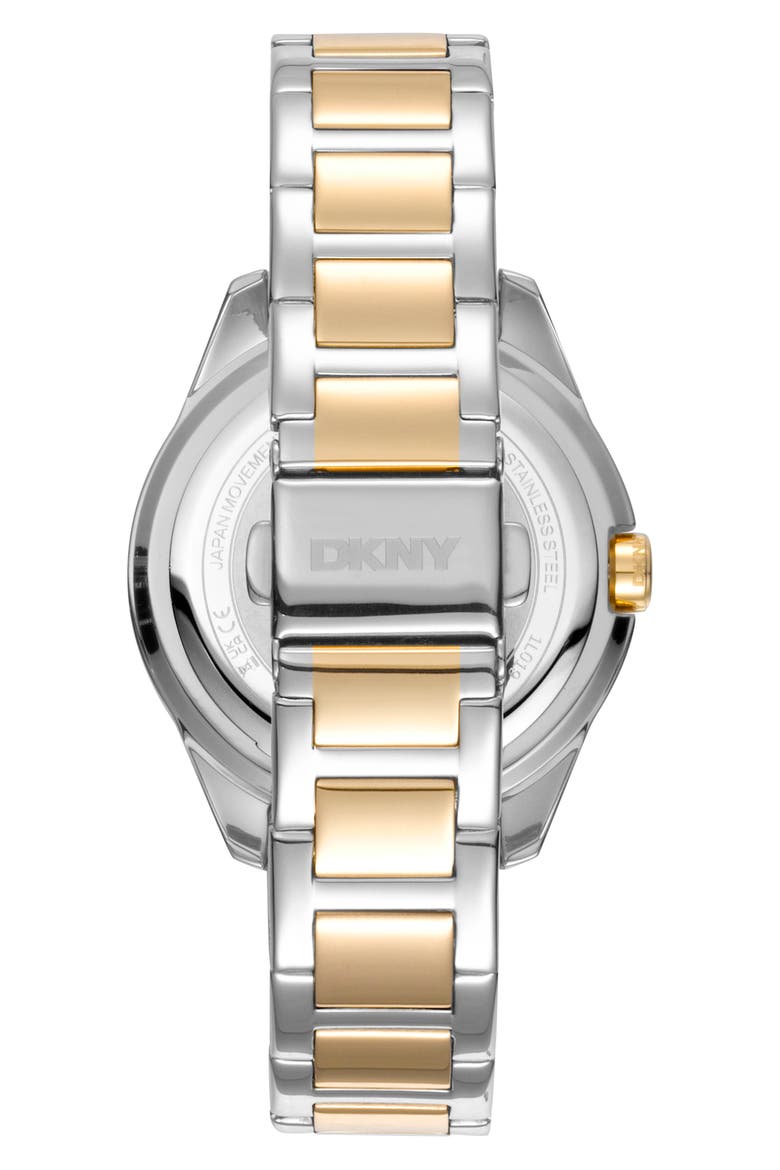 Two Tone Crystal Bracelet Watch, Alternate, color, 2 TONE SS/G