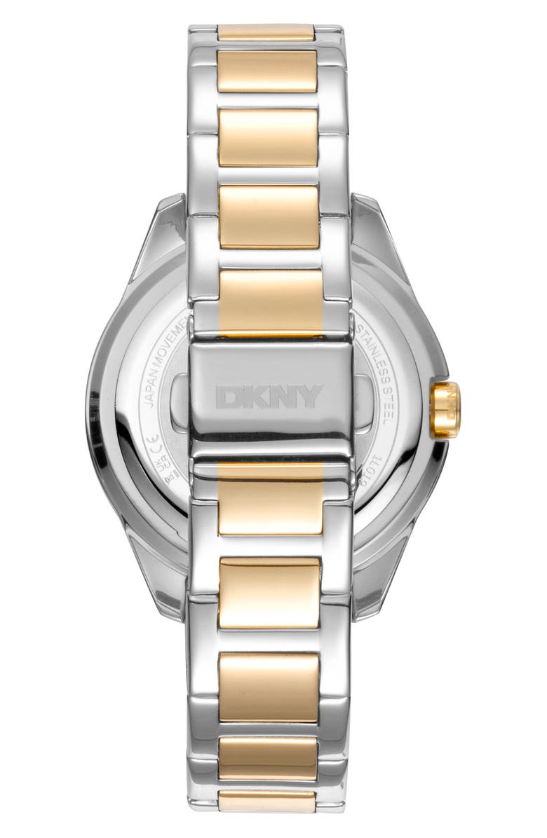 GEVRIL Two Tone Crystal Bracelet Watch, Alternate, color, 