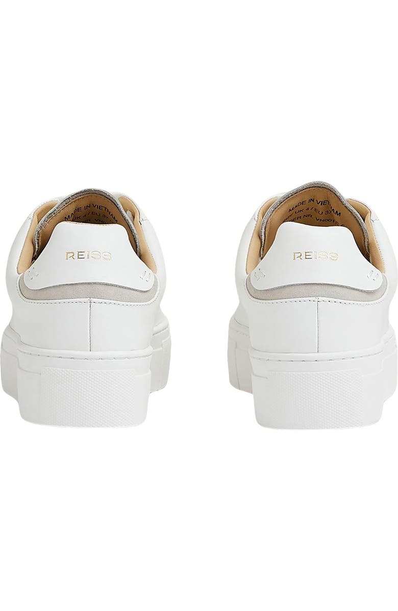 Reiss Francesca Platform Sneaker, Alternate, color, White
