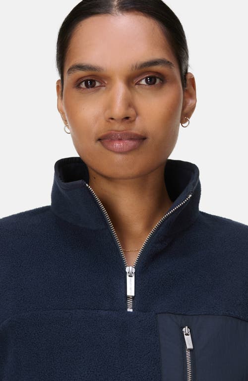 Sweaty Betty Mallow Fleece Half-zip Pullover In Blue