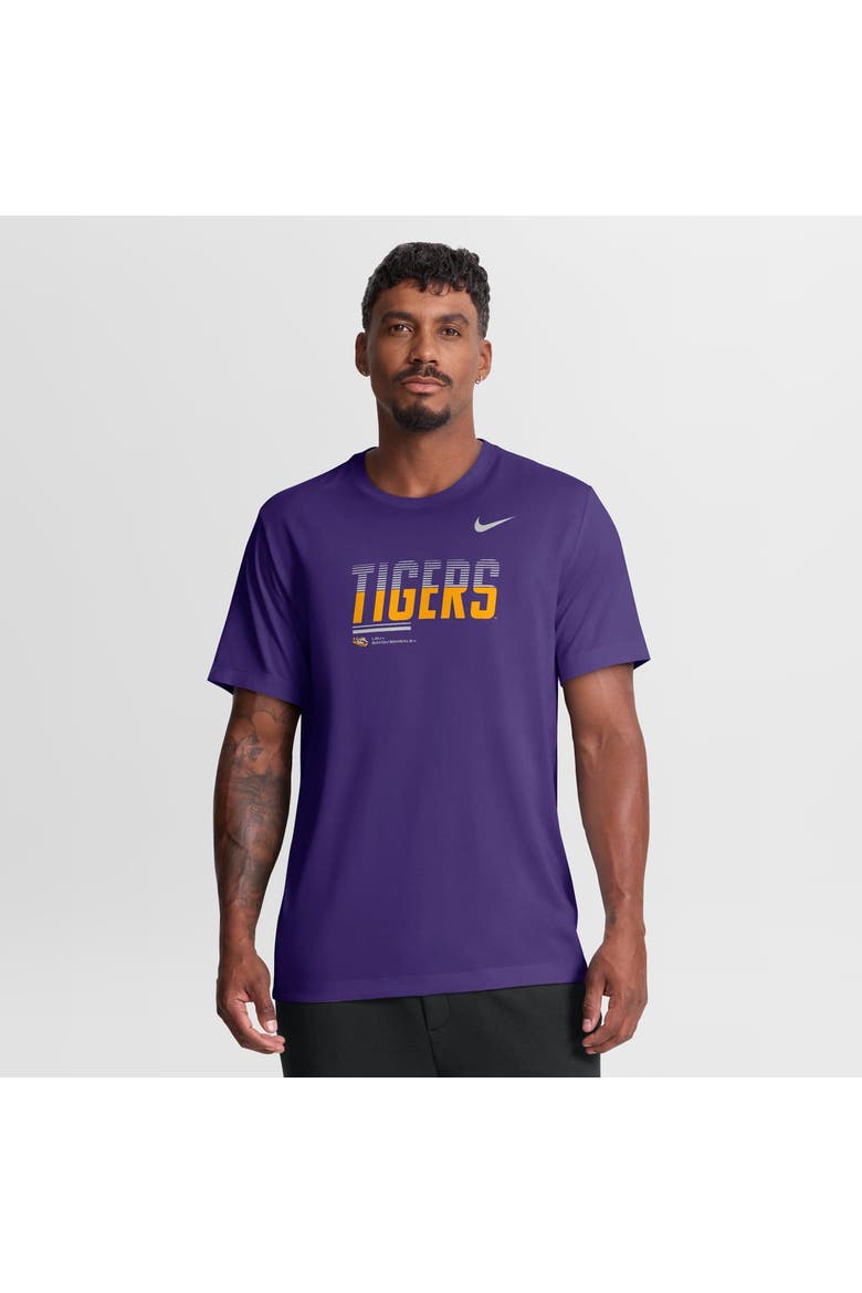 Men's Nike Purple LSU Tigers Sideline Legend Dri-FIT T-Shirt, Main, color, Purple