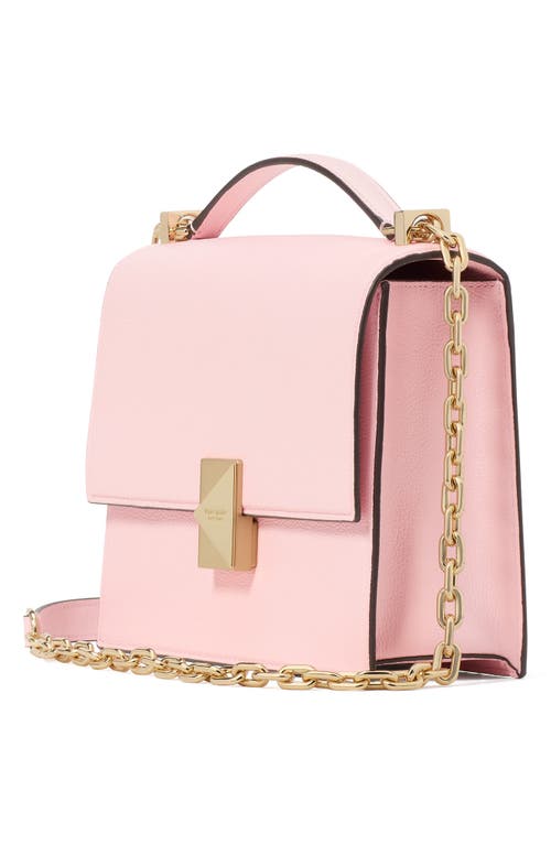 Kate Spade New York Deco Colorblock Pebbled Leather Convertible Crossbody Bag In Pastry Pink Multi