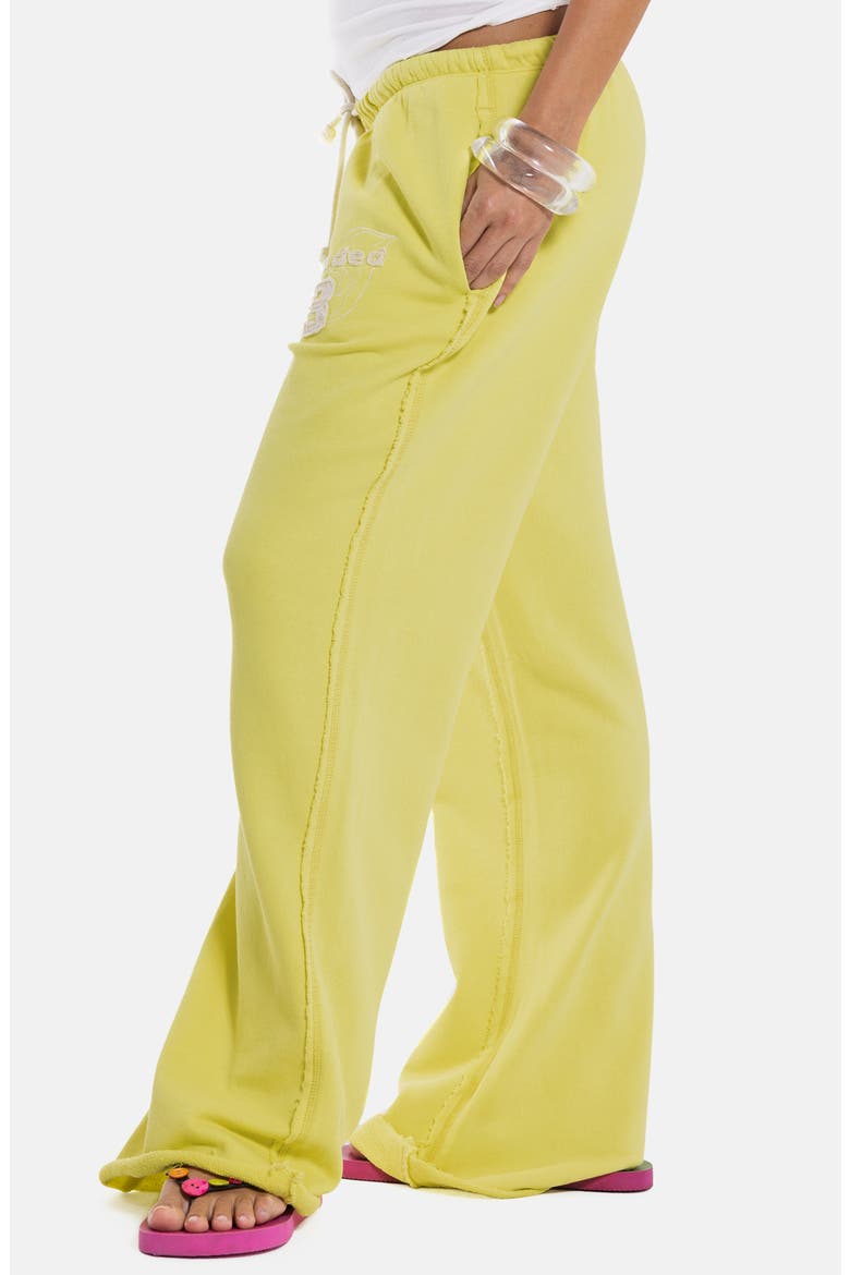 Cleo Bootcut Joggers, Alternate, color, YELLOW