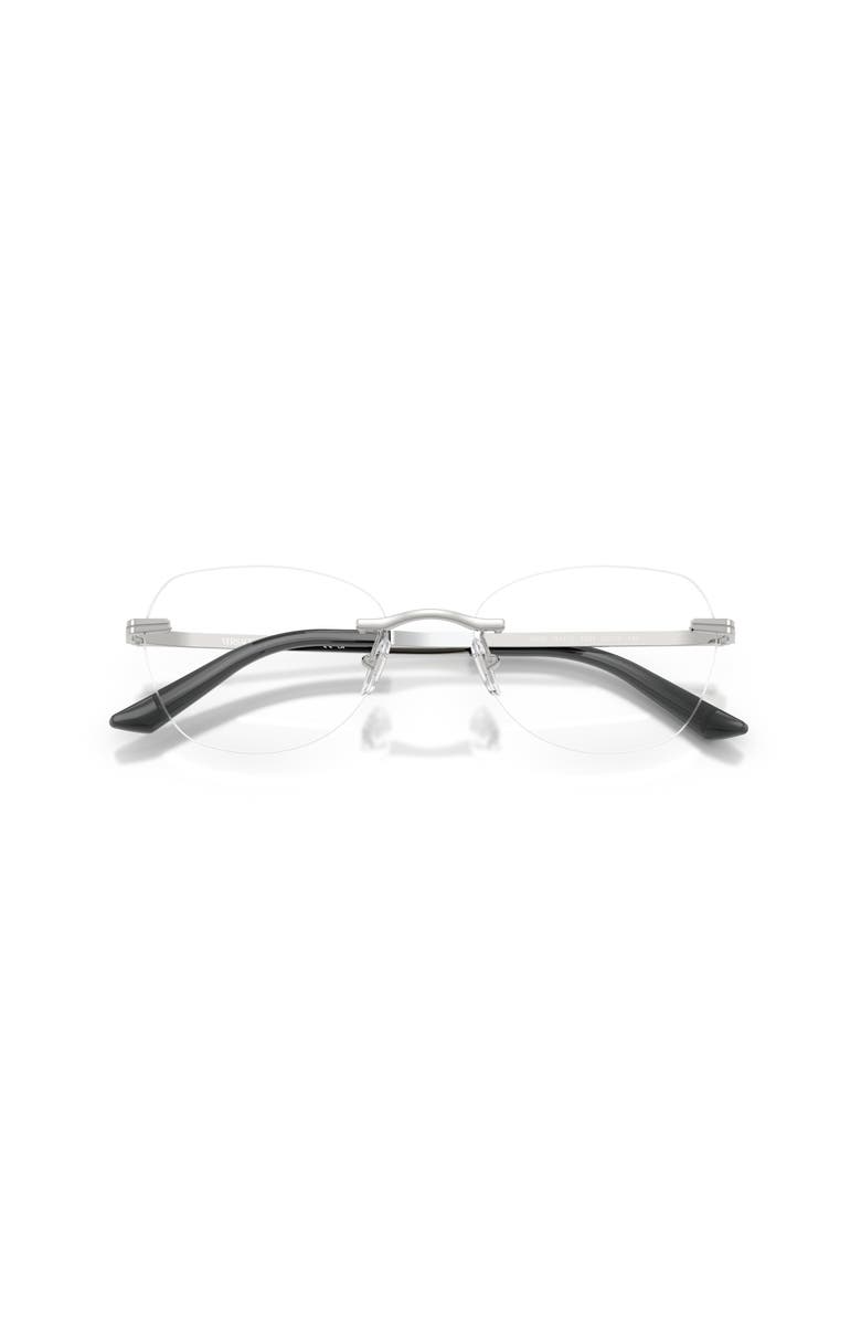 Versace 55mm Irregular optical glasses, Alternate, color, Silver