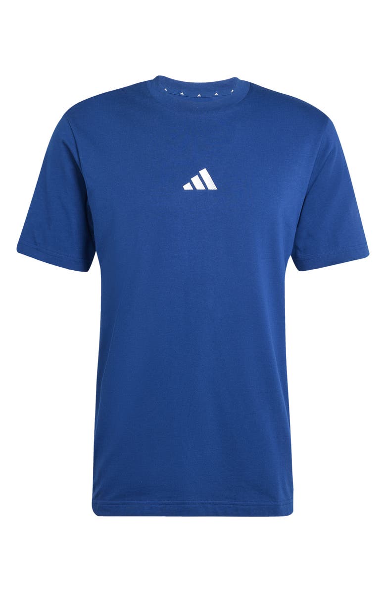 adidas 3-Stripes Cotton T-Shirt, Alternate, color, Dark Blue/ White