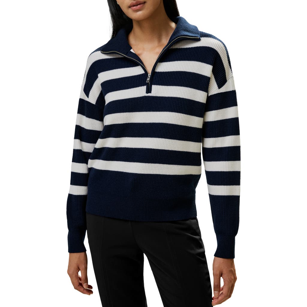 LILYSILK LILYSILK COLLARED QUARTER-ZIP WOOL SWEATER