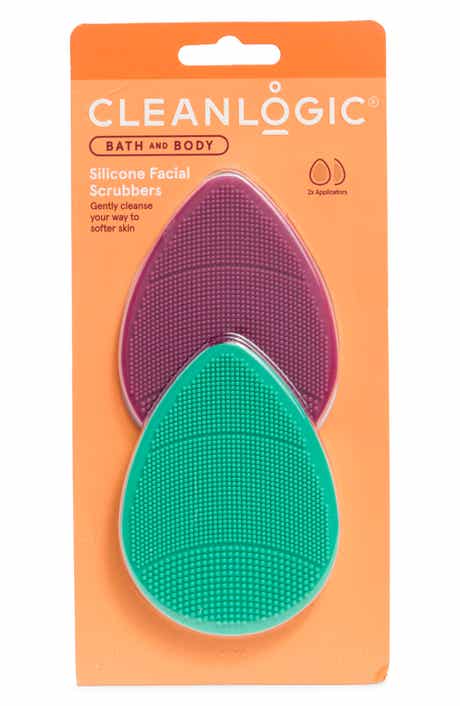 CLEANLOGIC 2-Pack Silicone Facial Scrubbers