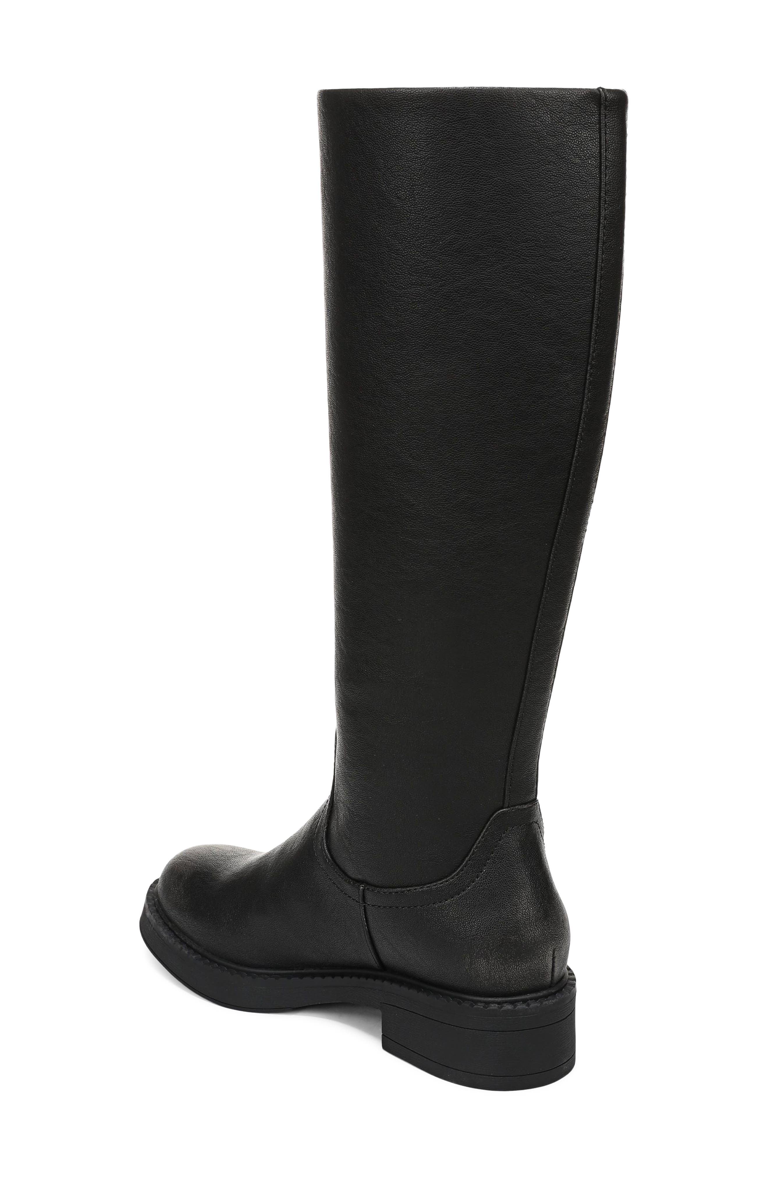 Venice Knee High Boot, Alternate, color, BLACK FAUX LEATHER