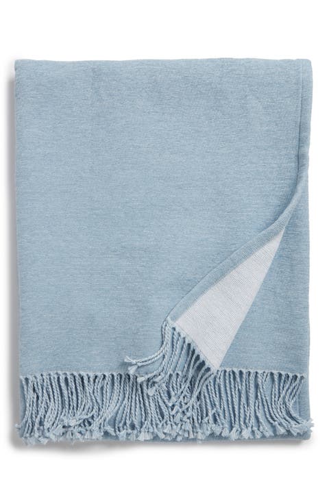 Reversible Chenille Throw Blanket