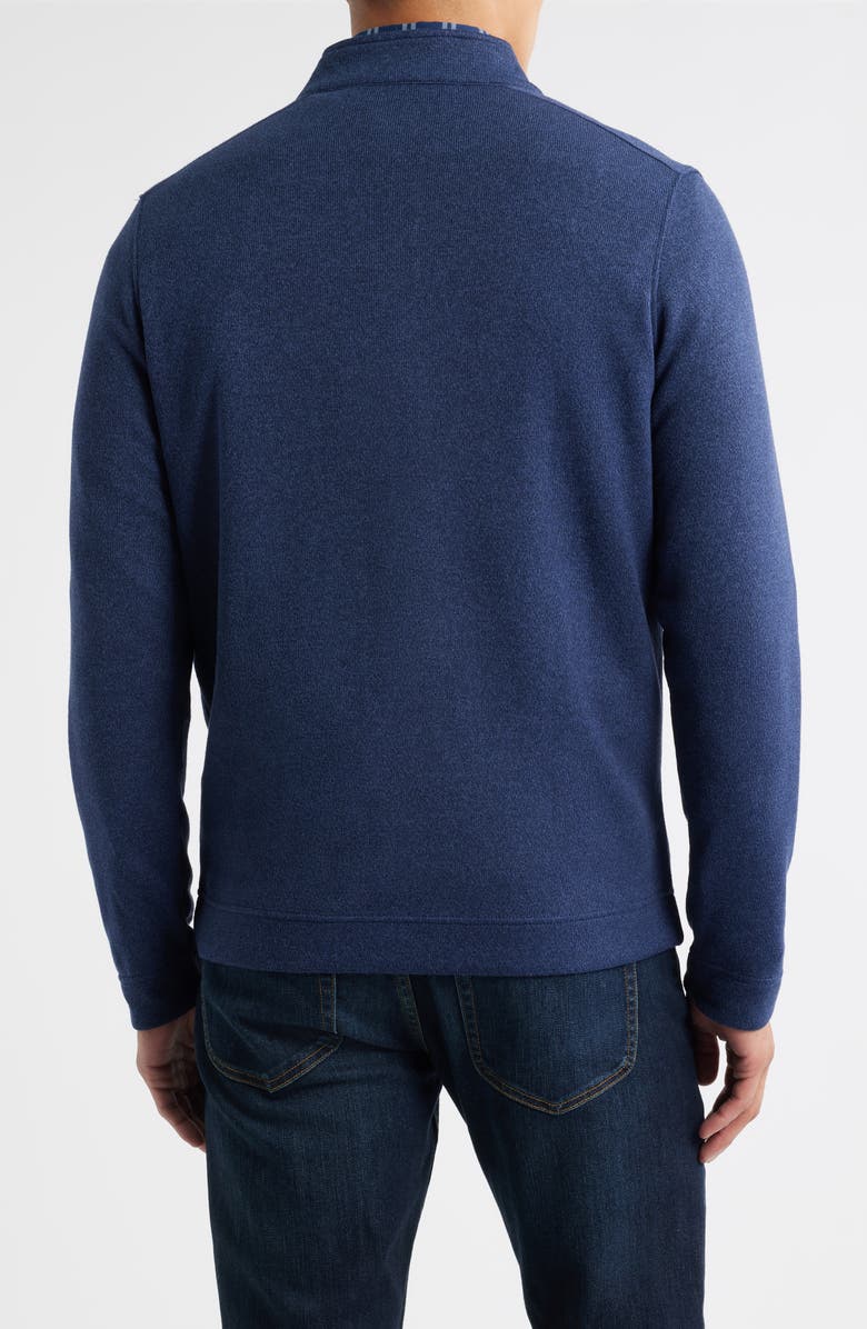 Peter Millar Crown Sweater Fleece Quarter Zip Pullover, Alternate, color, Navy