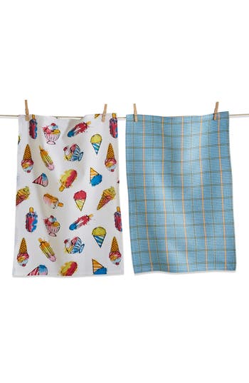 Tag Ice Cream Social Set Of 2 Assorted Kitchen Towels
