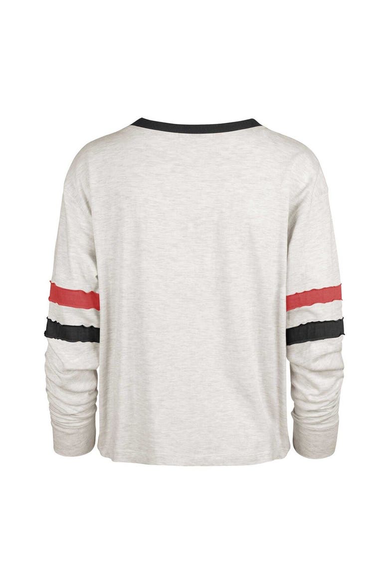 Women's '47 Oatmeal Georgia Bulldogs Vault All Class Lena Long Sleeve T-Shirt, Alternate, color, Oatmeal