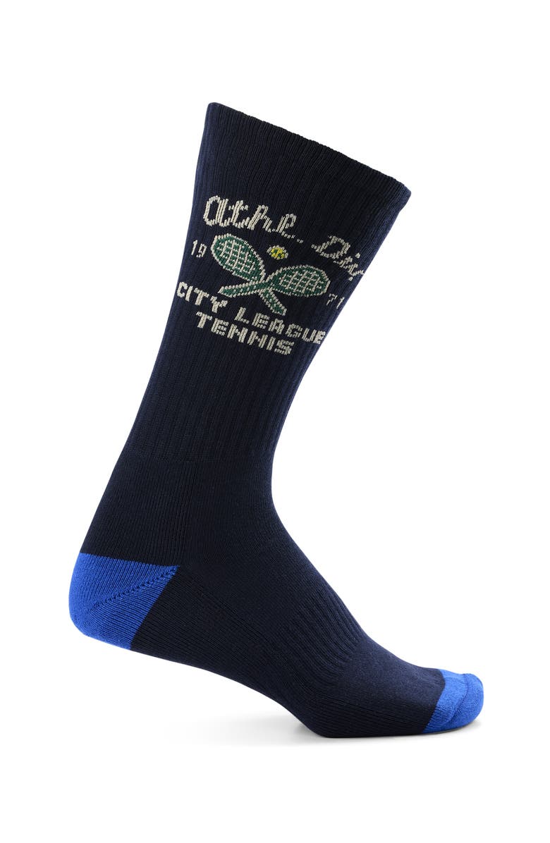 Polo Ralph Lauren Big & Tall 6-pk Athletic Bear Crew Socks, Alternate, color, Blue Multi