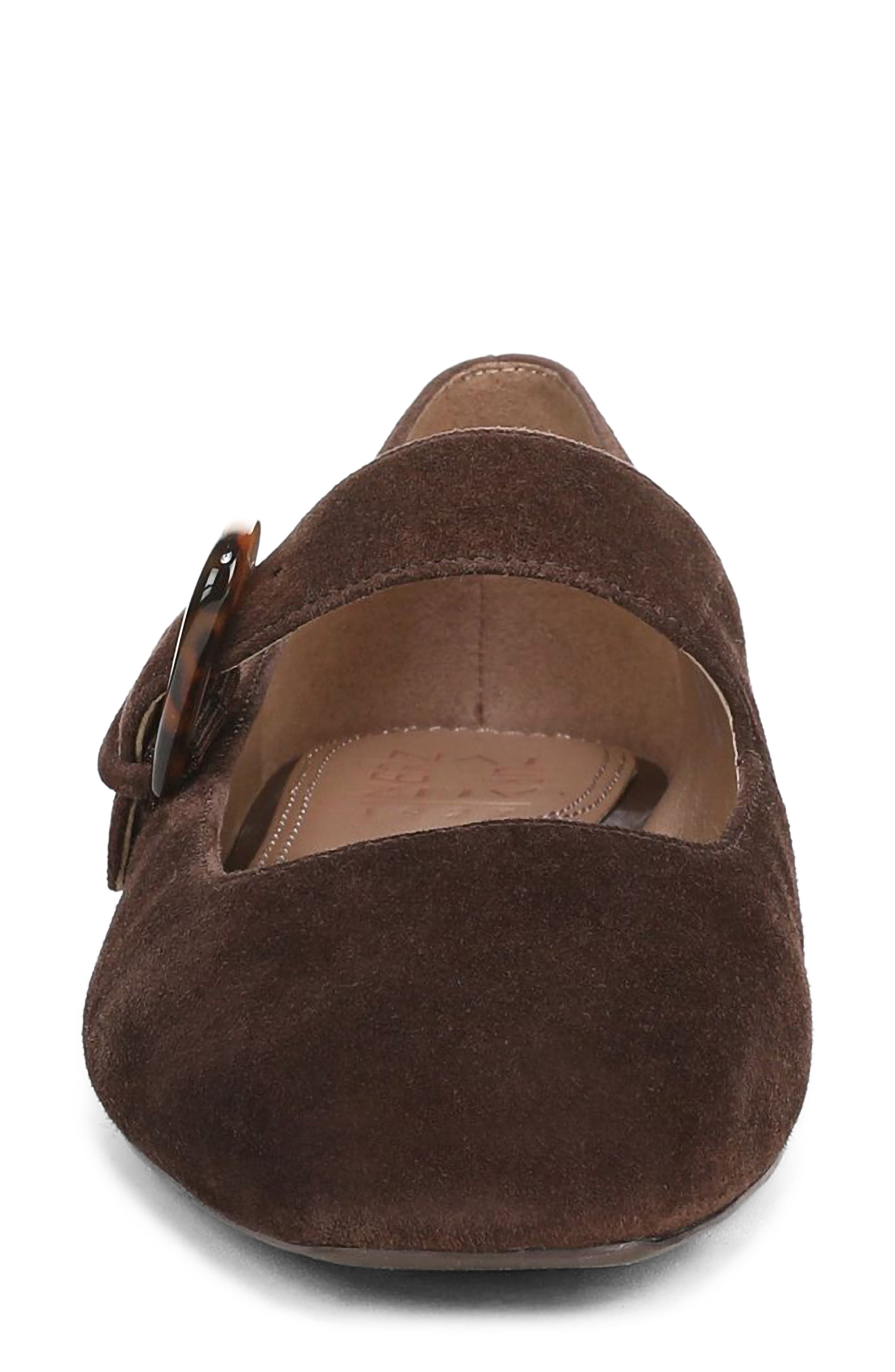 Cosmic Mary Jane Flat (Women)- Wide Width Available, Alternate, color, CHOCOLATE SUEDE