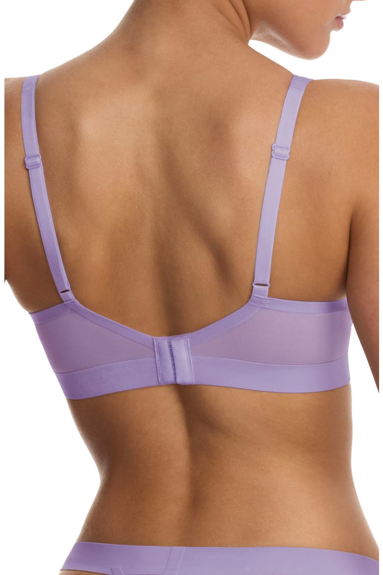 True Zen Mesh Plunge T-Shirt Bra, Alternate, color, PURPLE PEARL