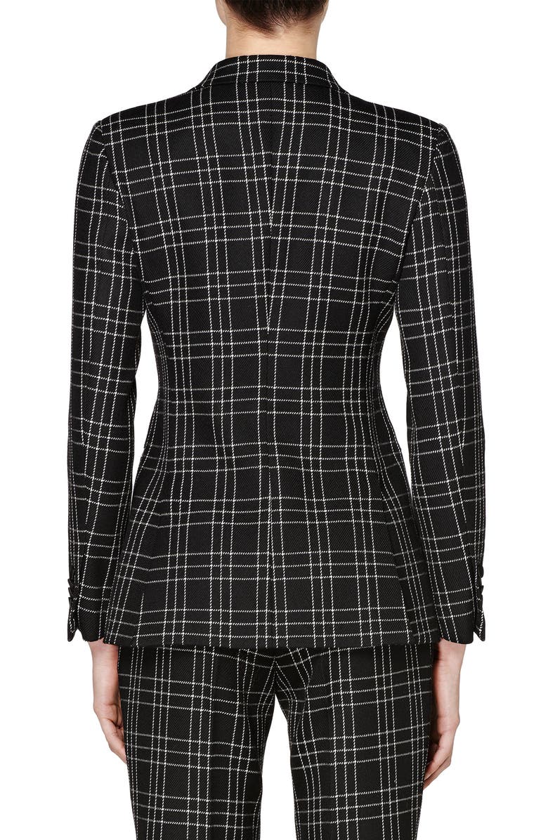 SUISTUDIO Cameron Double Breasted Check Wool Suit Jacket, Alternate, color,
