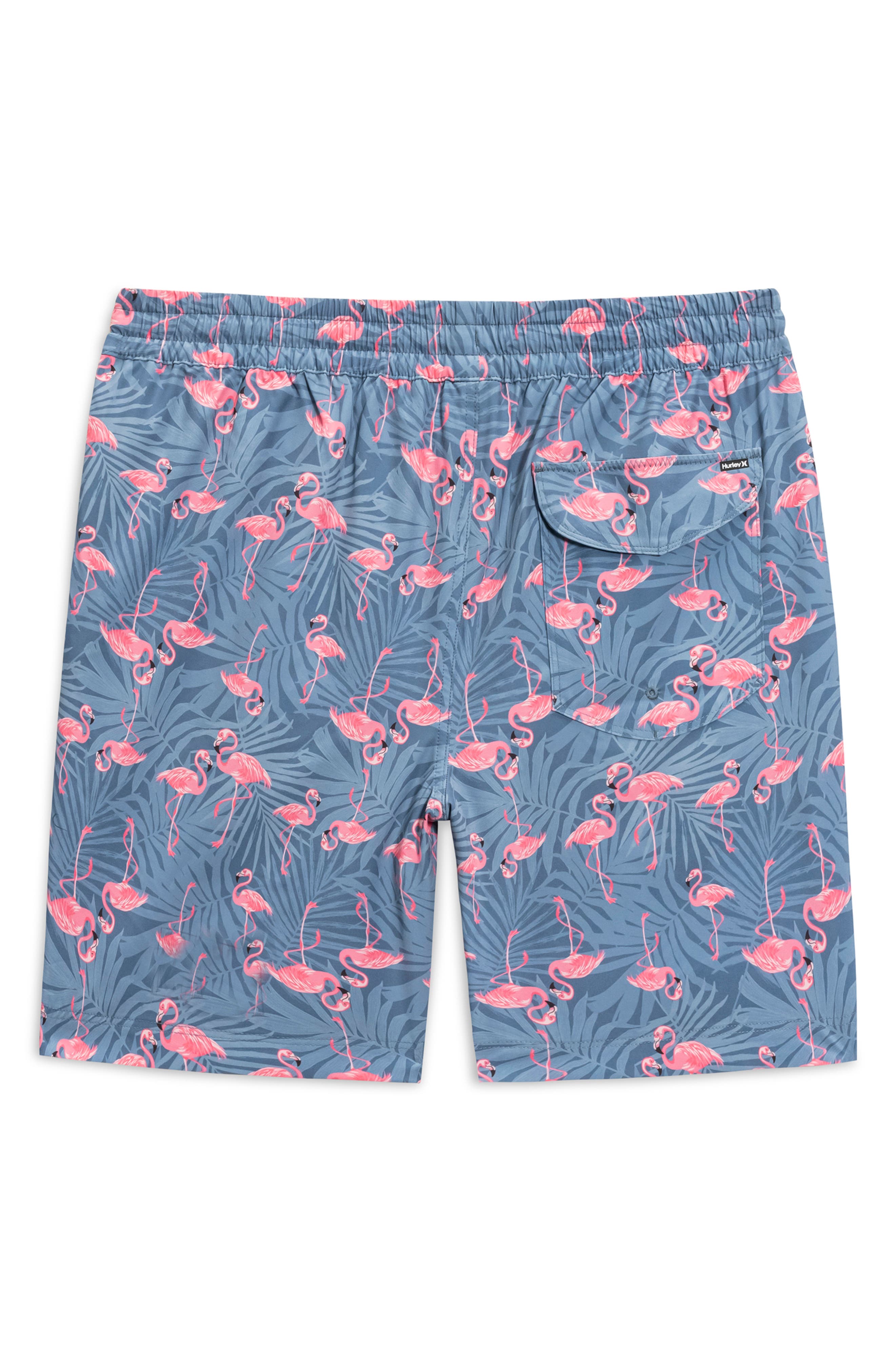 Hurley Flamingo Fern Volley Swim Shorts (Men) | Nordstromrack