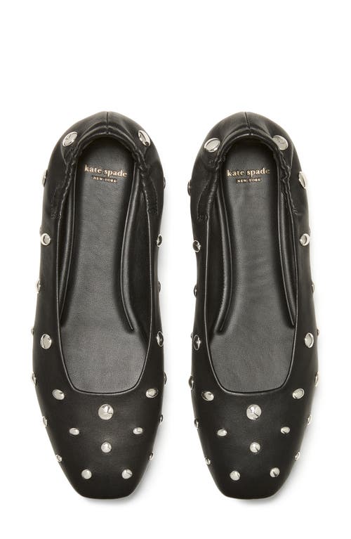 Kate Spade New York Halo Studded Leather Ballet Flat In Animal Print
