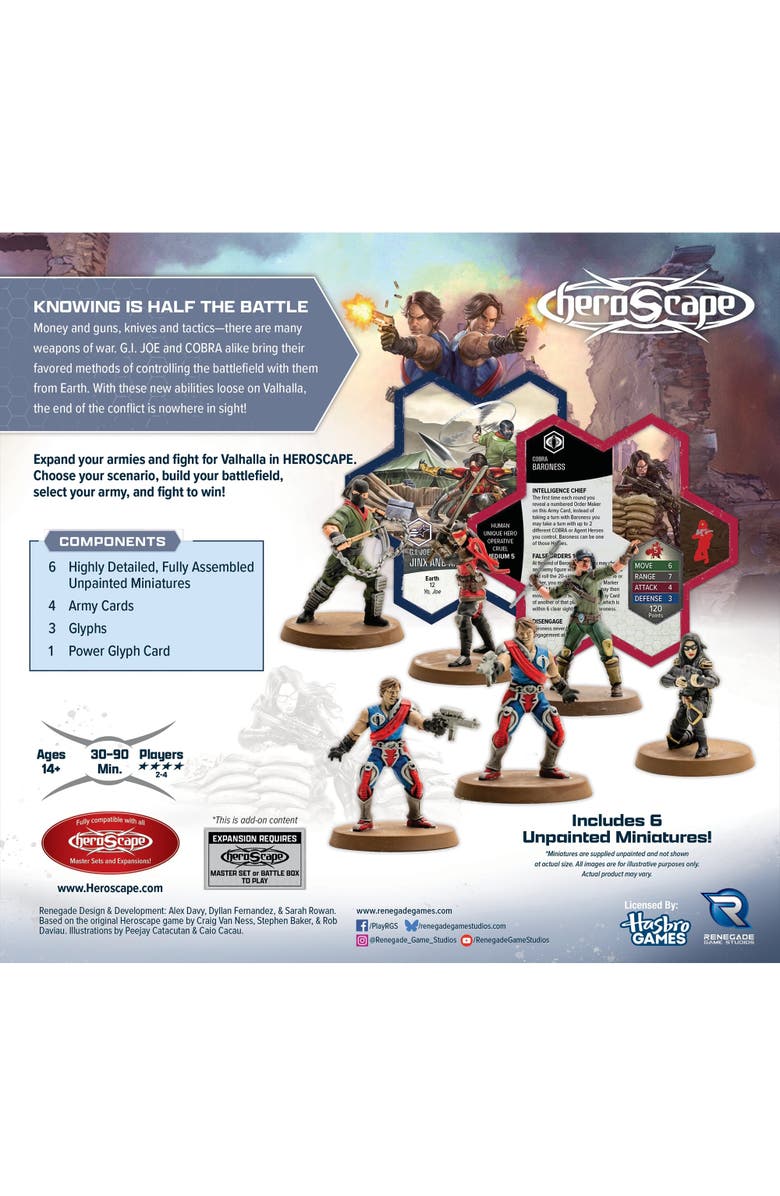 Renegade Game Studios GI JOE Heroscape, Strike Forces Army Expansion, Alternate, color, Multicolored