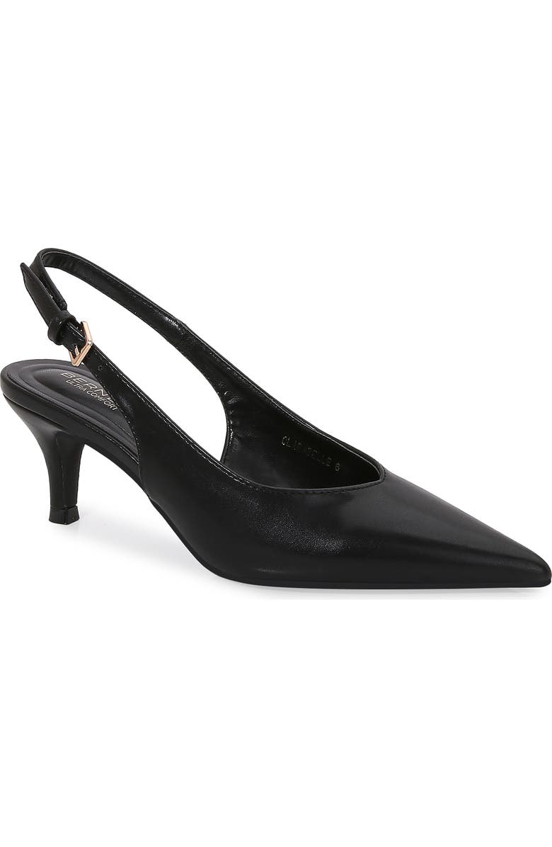 BERNESS Clarabelle Pointed Toe Slingback Pump, Main, color, Black