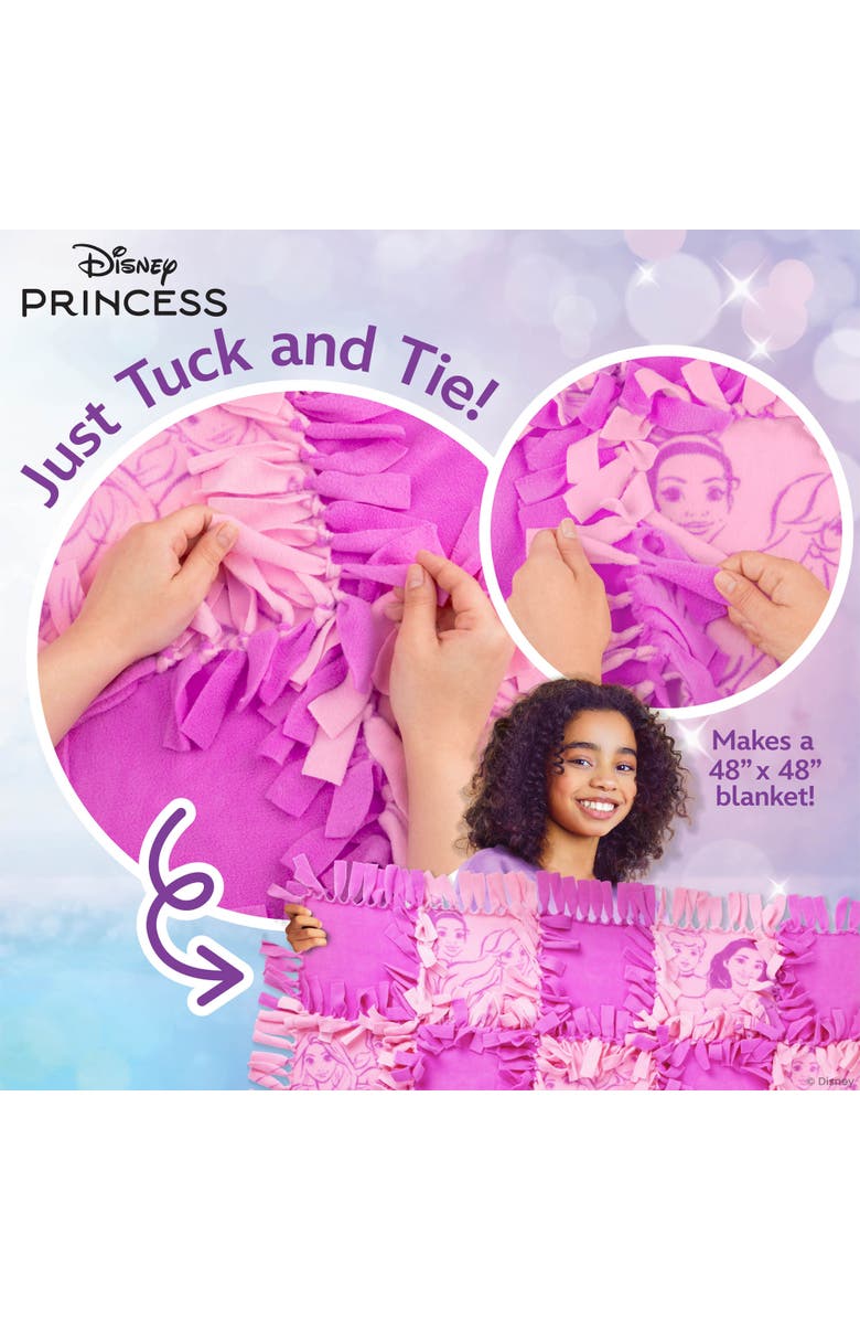 Disney Princess No Sew Blanket, Disney Princess, DIY 48 Inch Blanket Craft Kit, Alternate, color, Multicolored