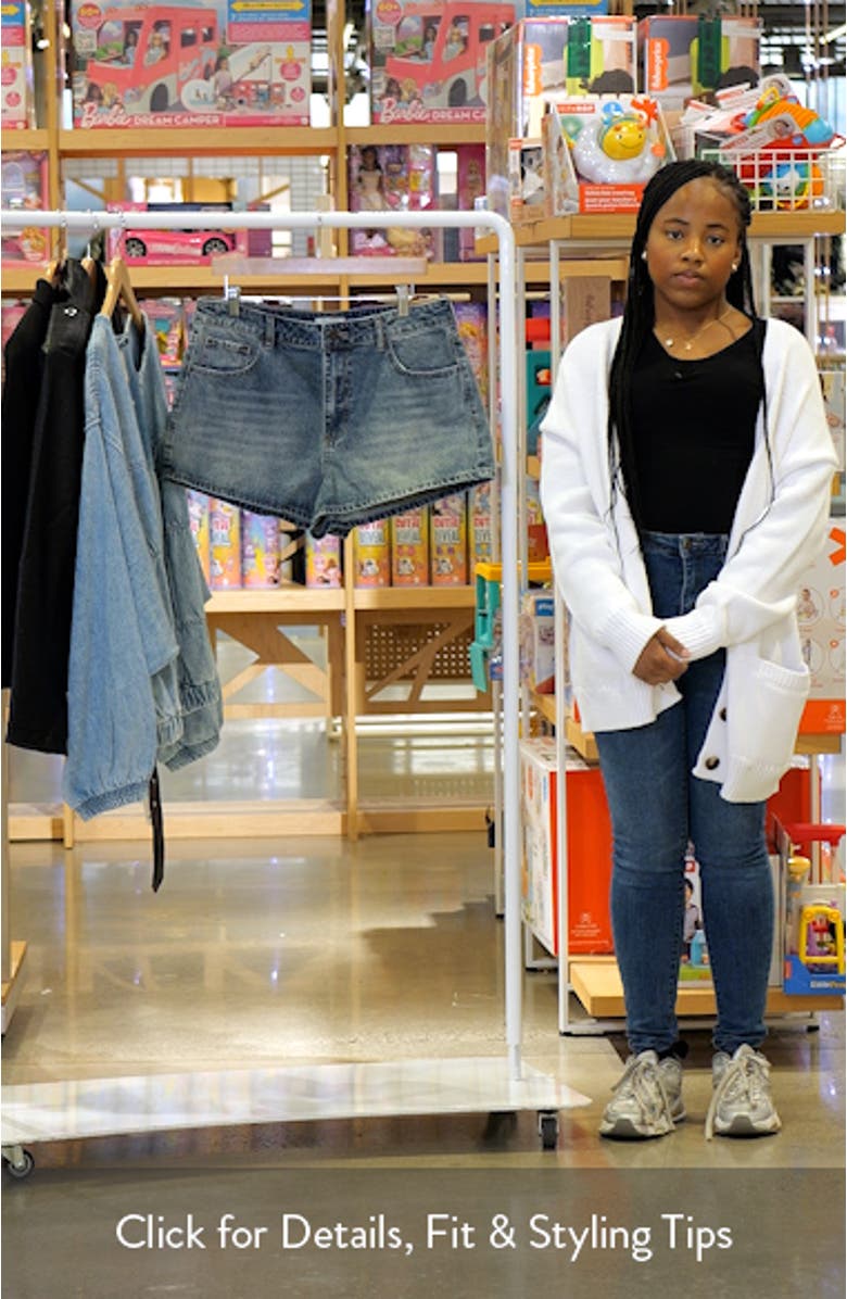 Esther Denim Mom Shorts, sales video thumbnail