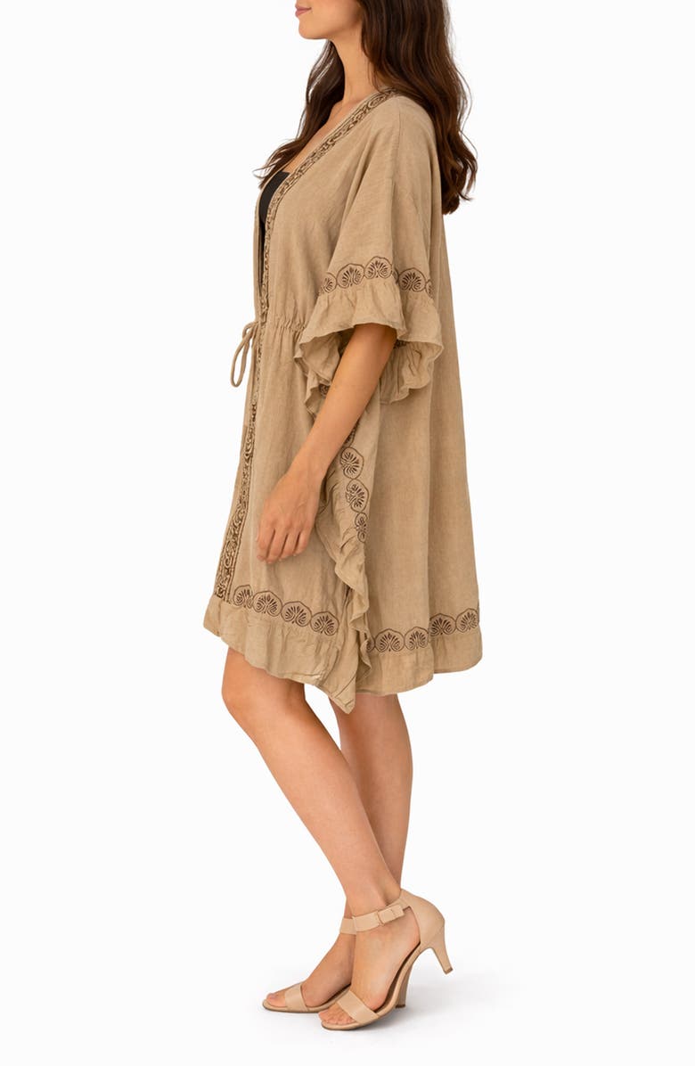 RANEES Embroidered Cotton Cover-Up, Alternate, color,