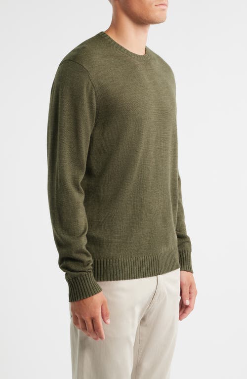 Johnnie-o Ronald Merino Wool Sweater In Green