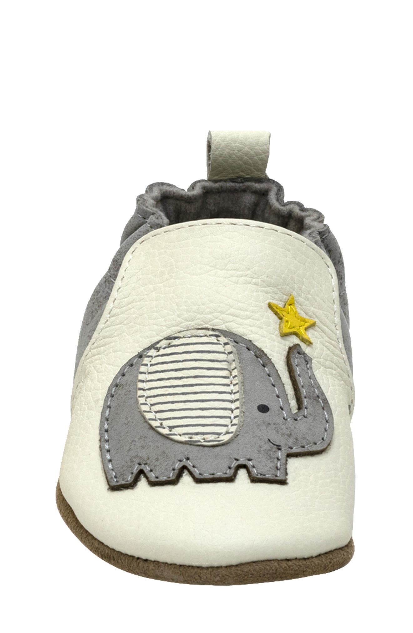 Robeez<sup>®</sup> x Crayola Color the World Shoe, Alternate, color, Ivory