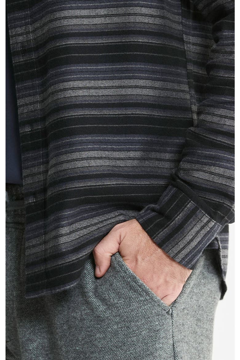 Rye Soft Touch Flannel Workshirt, Alternate, color, Black