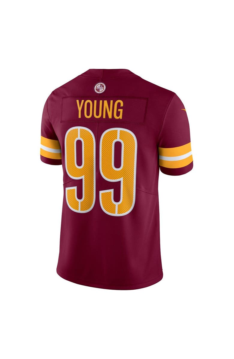 Nike Men's Nike Chase Young Burgundy Washington Commanders Vapor Limited Jersey, Alternate, color, 